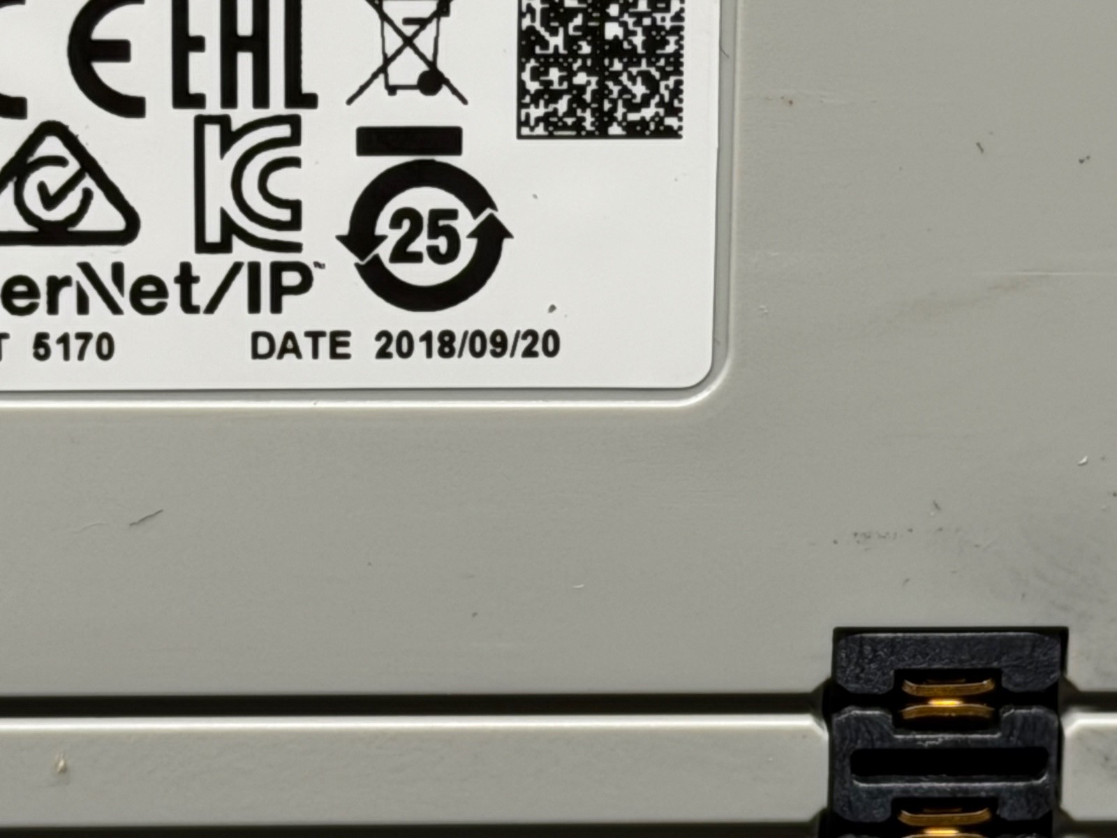 Allen Bradley 5069-L320ER 1784-SD2 CompactLogix 5380 Controller 2MB CPU PLC 2018