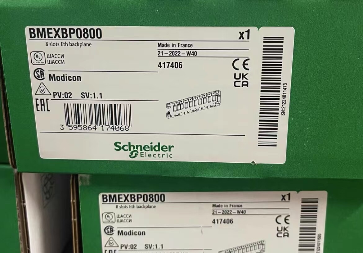 1pcs BMEXBP0800 SCHNEIDER 8 SLOTS ETH BACKPLANE MODULE .NEW IN BOX