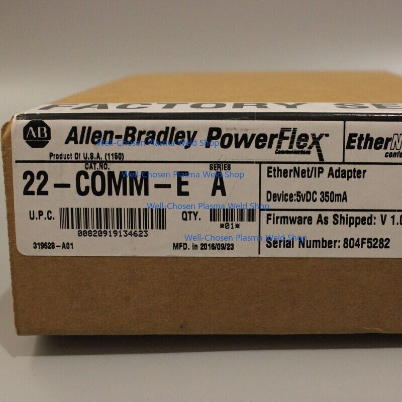 New Factory Sealed Allen-Bradley 22-COMM-E / A Ethernet/IP Comm Adapter 22COMME