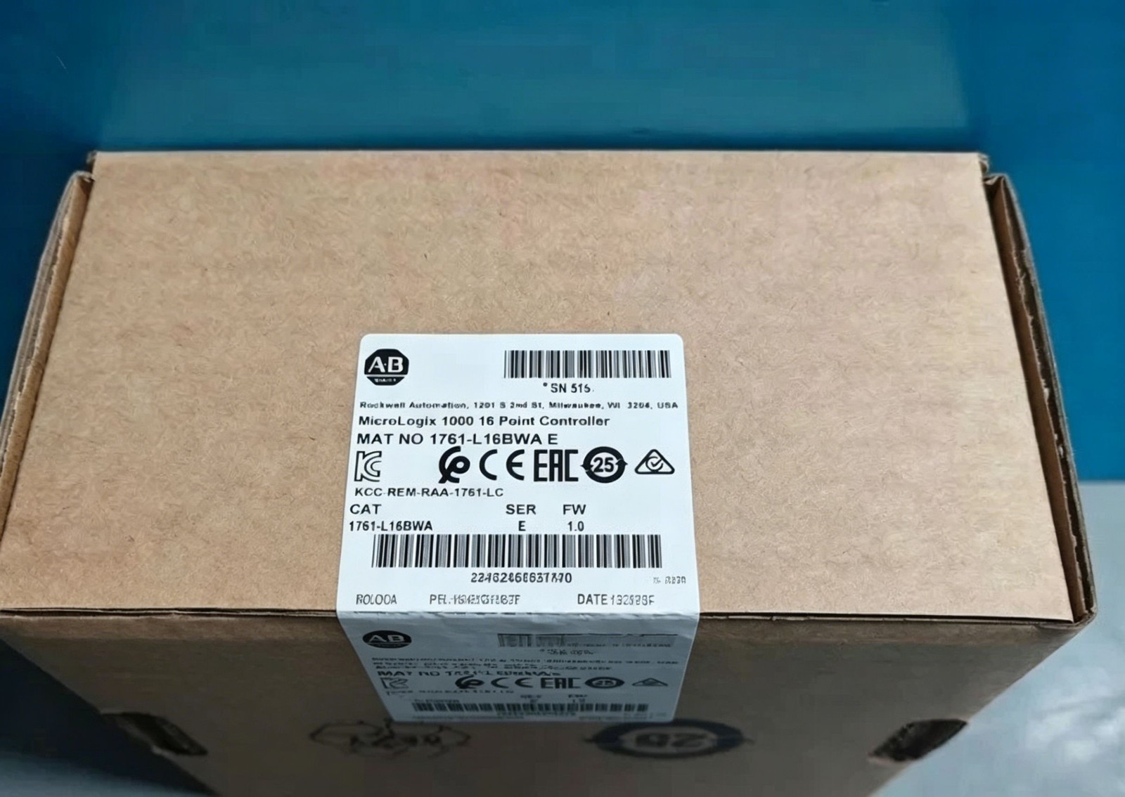 1PCS New AB 1761-L16BWA SER E MicroLogix 1000 16 Point Controller