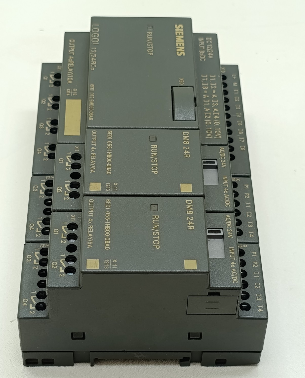 Siemens PLC Controller 6ED1 052-2MD00-0BA6 with 2x DM8 24R 055-1HB00-0BA0
