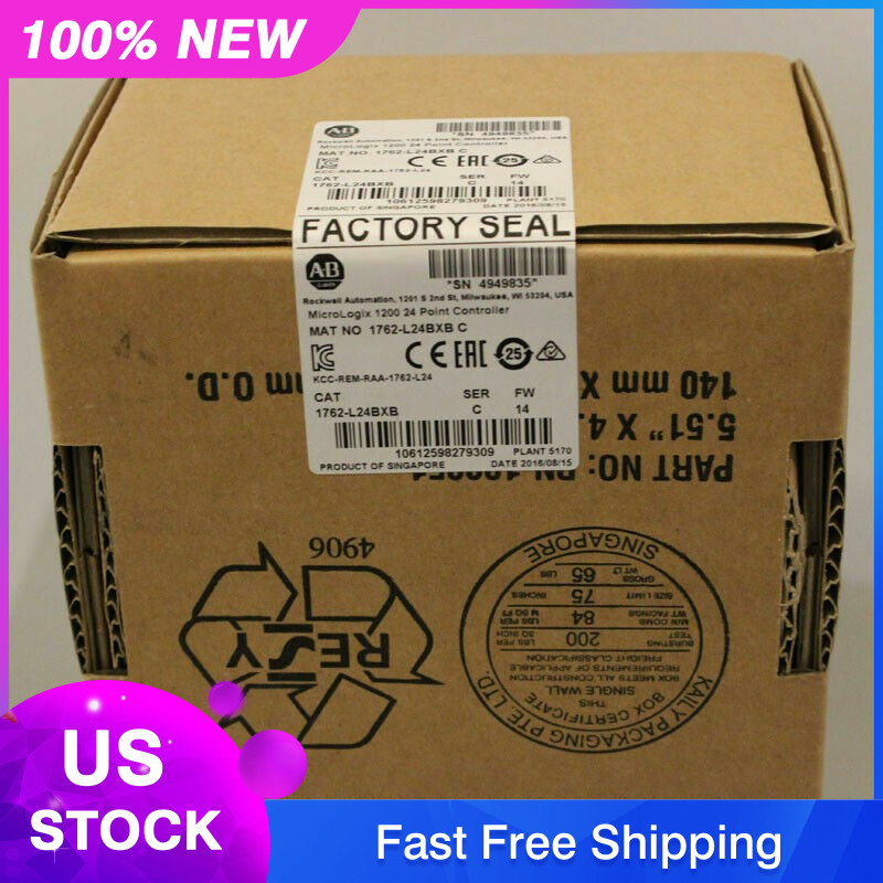 New Sealed 1762-L24BXB SER C MicroLogix 1200 24 Point Controller In Stock