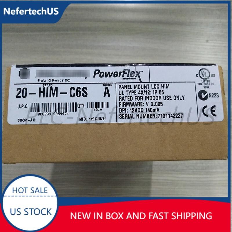 20-HIM-C6S Panel Mount LCD Motor Control 20HIMC6S New Allen-Bradley US Free Tax