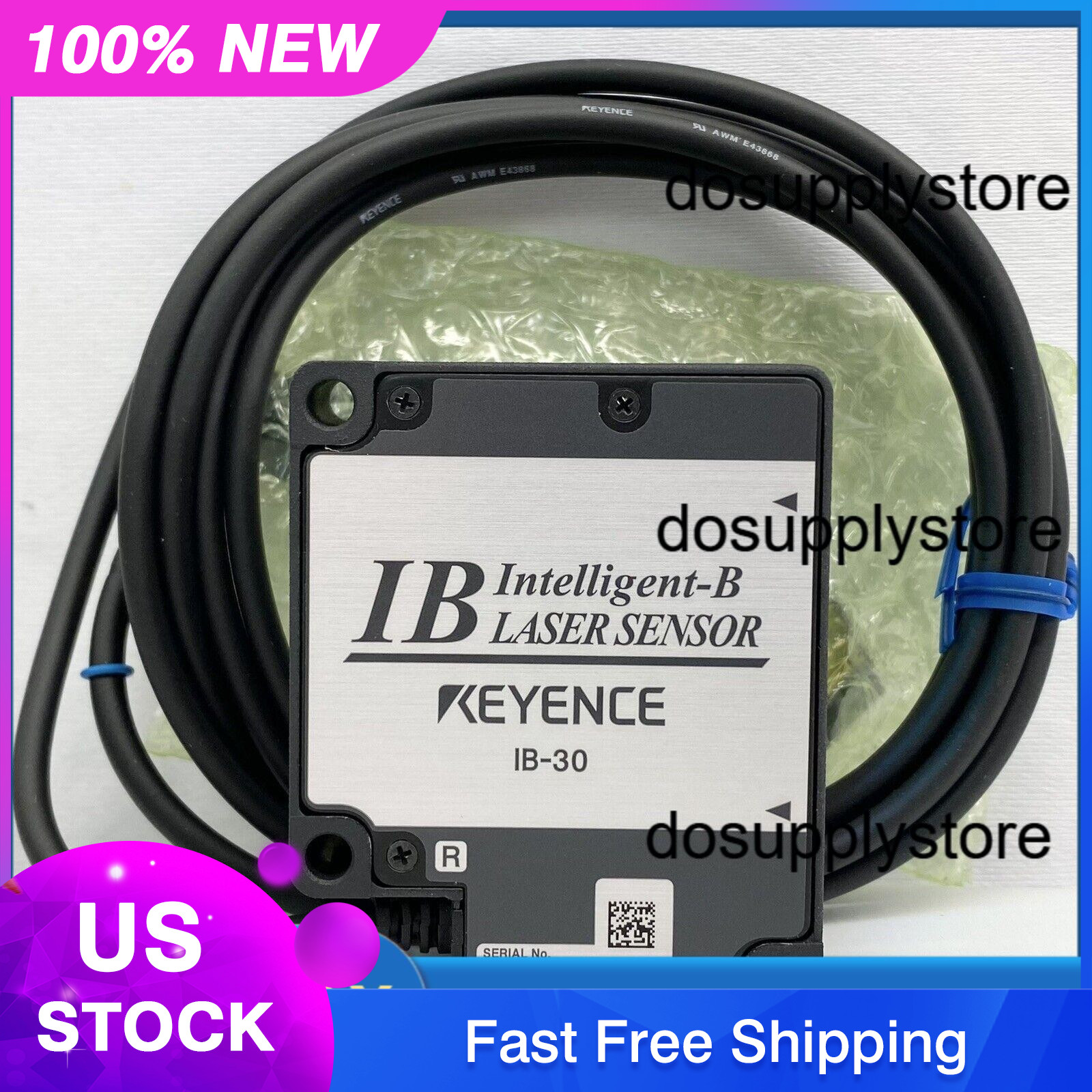 1pcs Keyence IB-30 Intelligent B Laser Sensor Head IB-30R, IB-30T USA