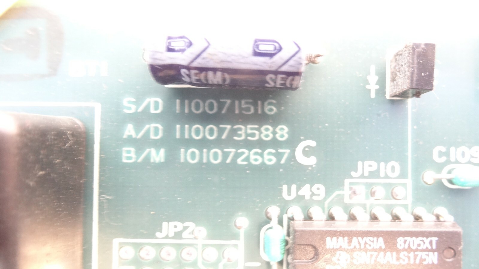 Powerware / Exide 101072667 Rev C / 118302577 CCU Board PCB Assembly
