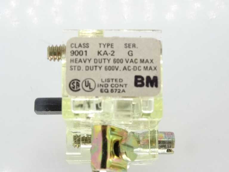 SQUARE D 9001 KA-2 CONTACT BLOCK