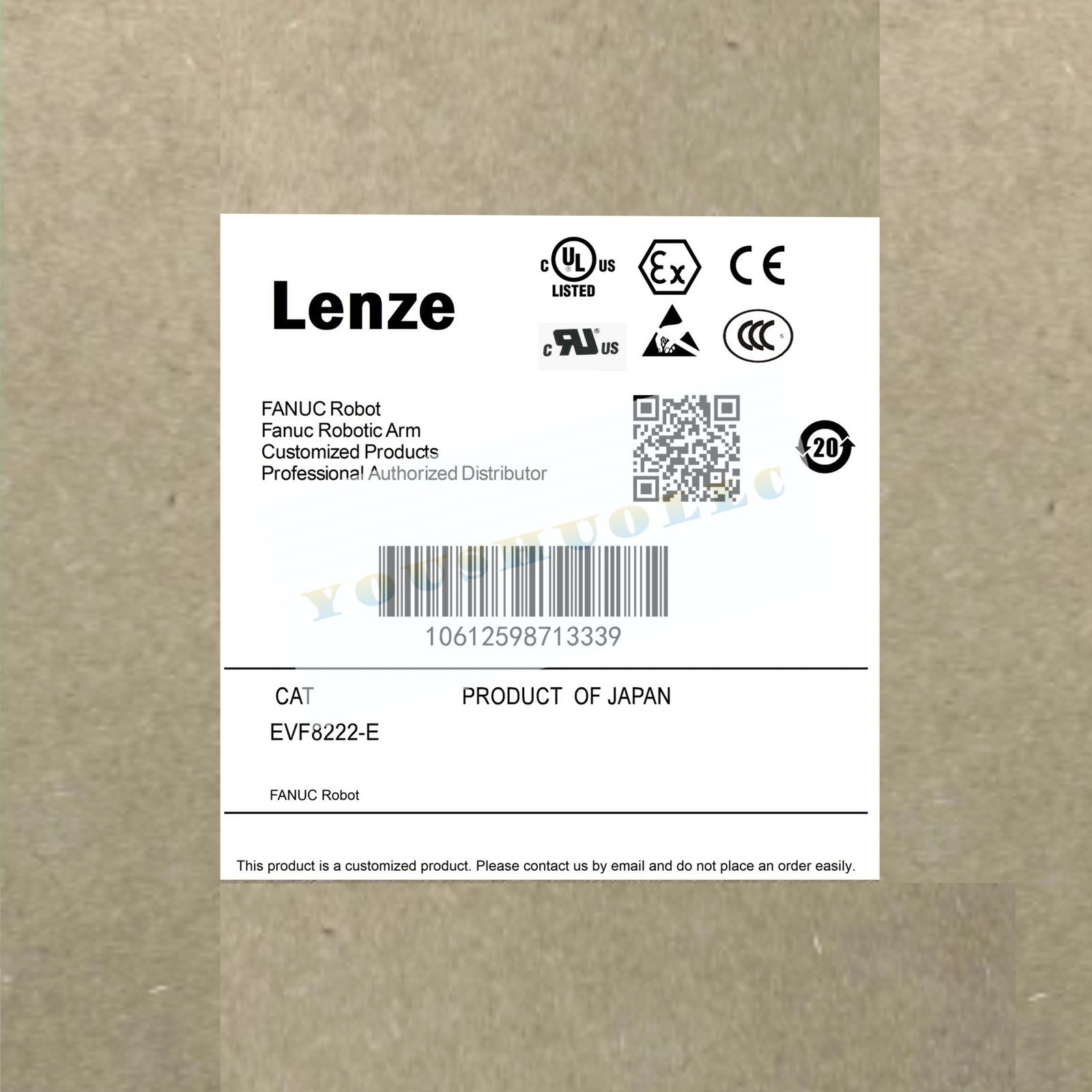 LENZE NEW IN BOX EVF8222-E SERVO CONTROLLER 8200 SERIES PERFECT CONDITION