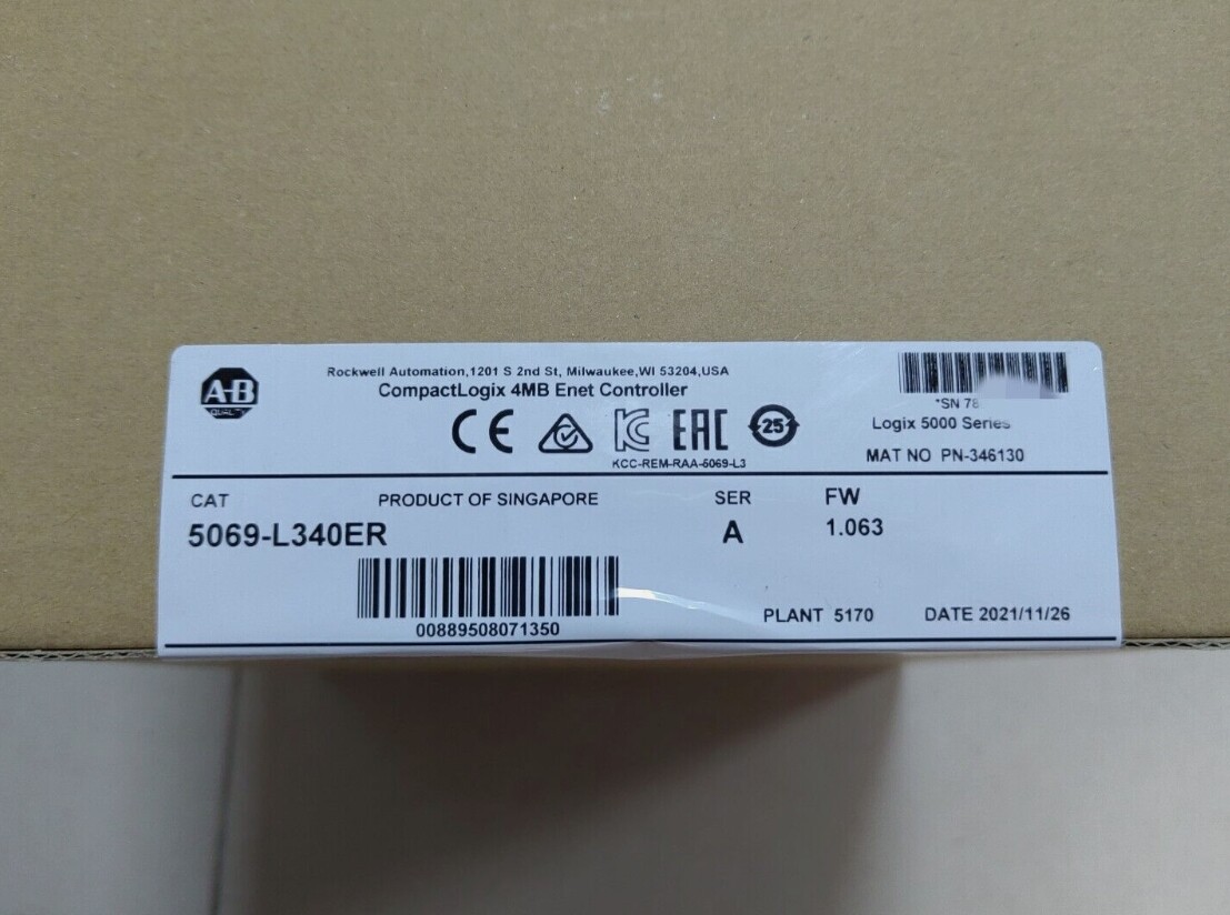 NEW Unopened 5069-L340ER AB CompactLogix 5380 Controller 5069L340ER