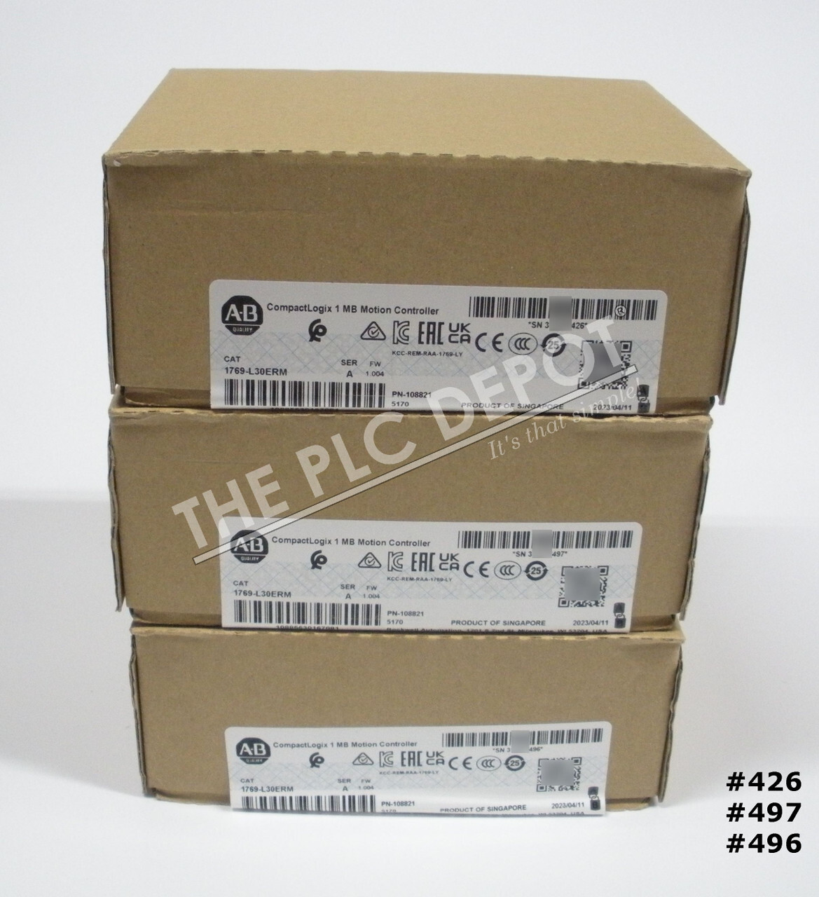 2023 SEALED Allen-Bradley 1769-L30ERM CompactLogix 5370 Ethernet Controller #QTY