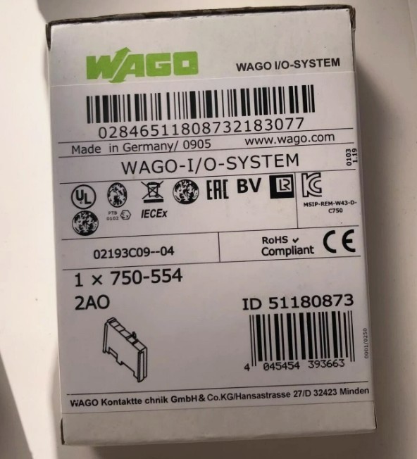 New In Box WAGO 750-554 Module PLC 750-554 750-554