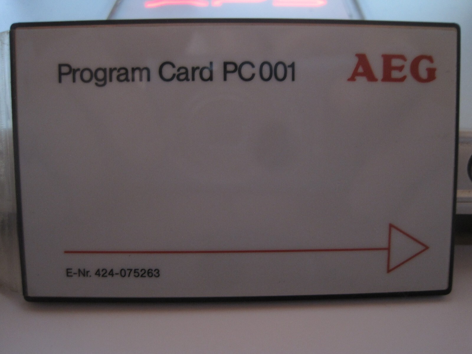 AEG Modicon PLC A120 Memory Card EPROM Card PC001 128kByte