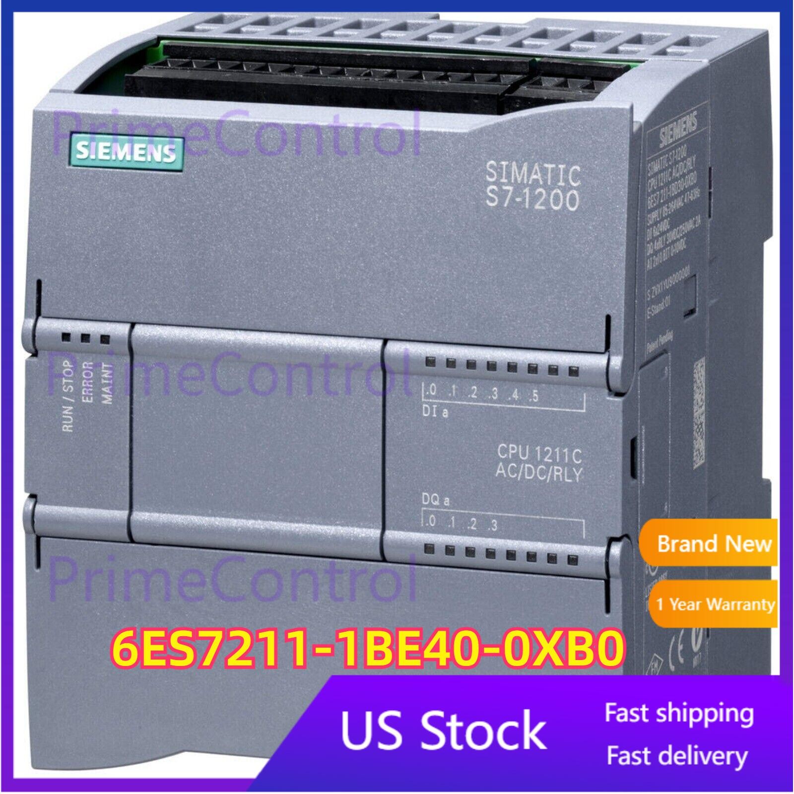 New Siemens 6ES7 211-1BE40-0XB0 SIMATIC S7-1200 CPU 1211C 6ES7211-1BE40-0XB0