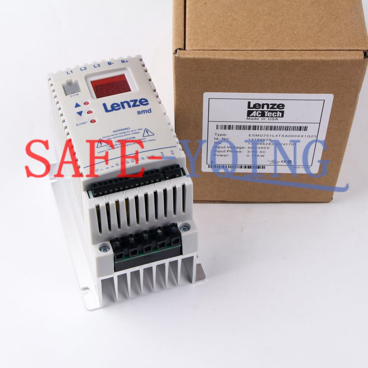 1piece NEW IN BOX Lenze frequency converter ESMD751L4TXA 380V 0.75KW