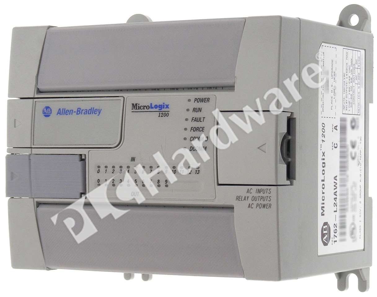 Allen Bradley 1762-L24AWA /C MicroLogix 1200 24-Pt I/O AC Power/In Controller