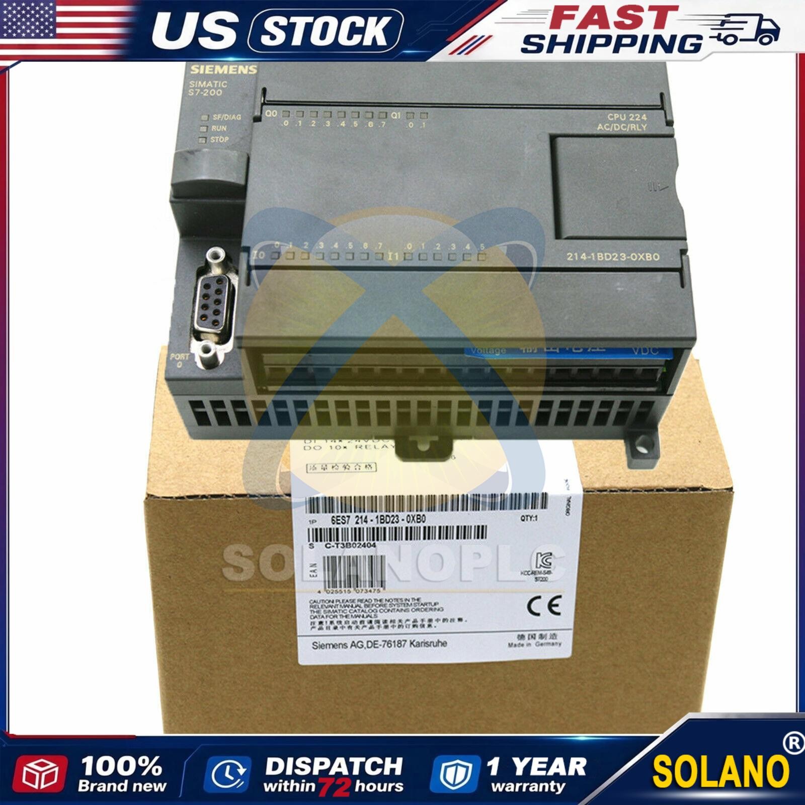 NEW SIEMENS 6ES7 214-1BD23-0XB0 6ES7214-1BD23-0XB0 CPU Module Made In Germany