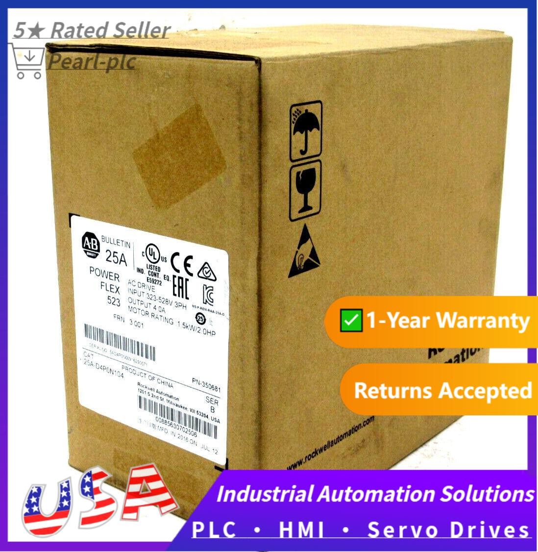 NEW ALLEN BRADLEY 25A-D4P0N104 AC DRIVE POWER FLEX 523 SERIES B 25AD4P0N104