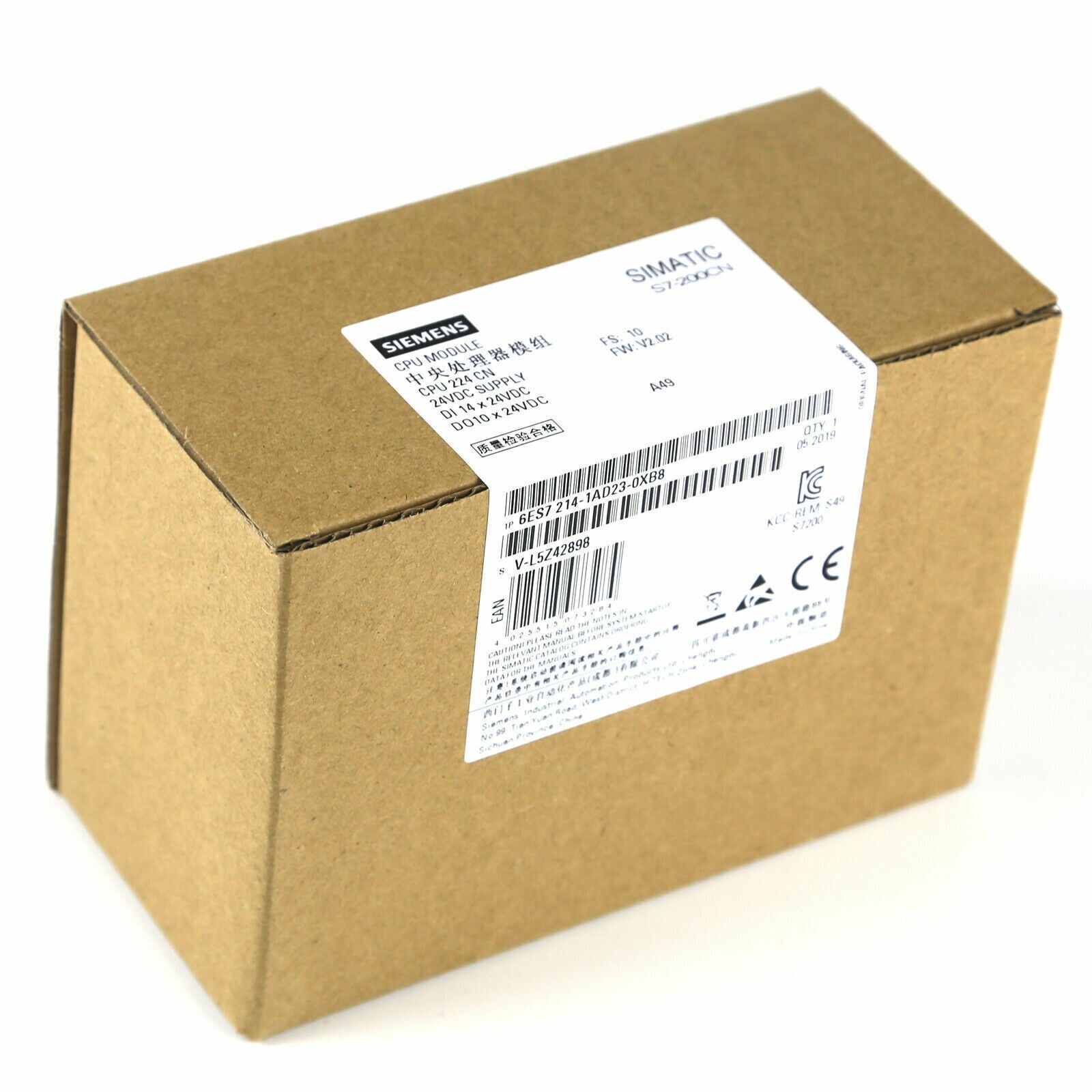 1PC NEW in Box Siemens 6ES7214-1AD23-0XB8 PLC 6ES7 214-1AD23-0XB8