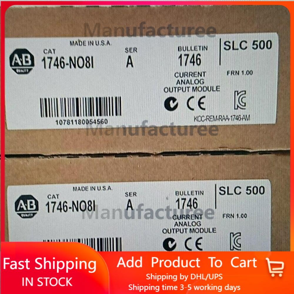 New Factory Sealed AB 1746-NO8I SER A SLC 500 Analog Current Output Module