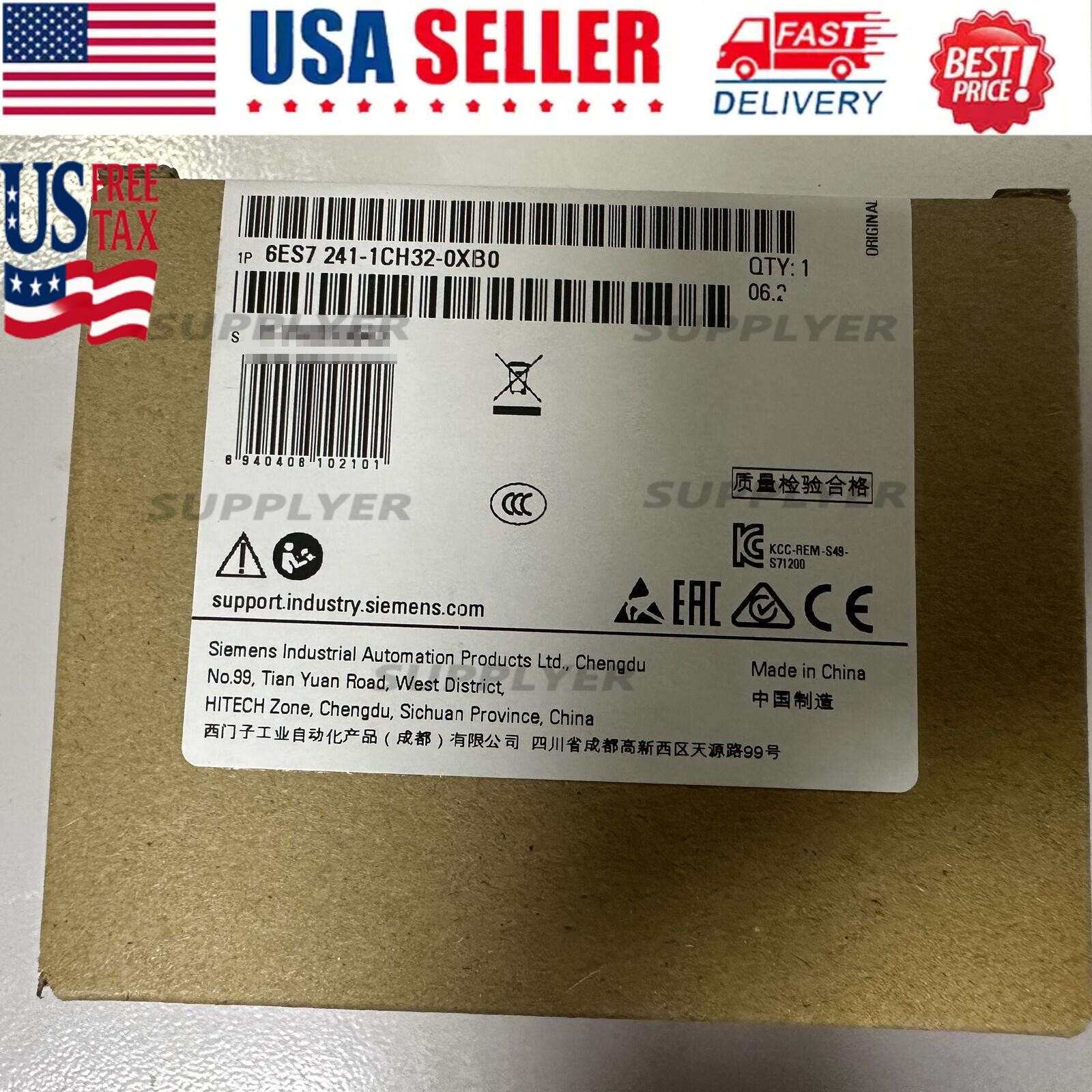 New Siemens 6ES7241-1CH32-0XB0 6ES72411CH320XB0 SIMATIC S7-1200 CM 1241