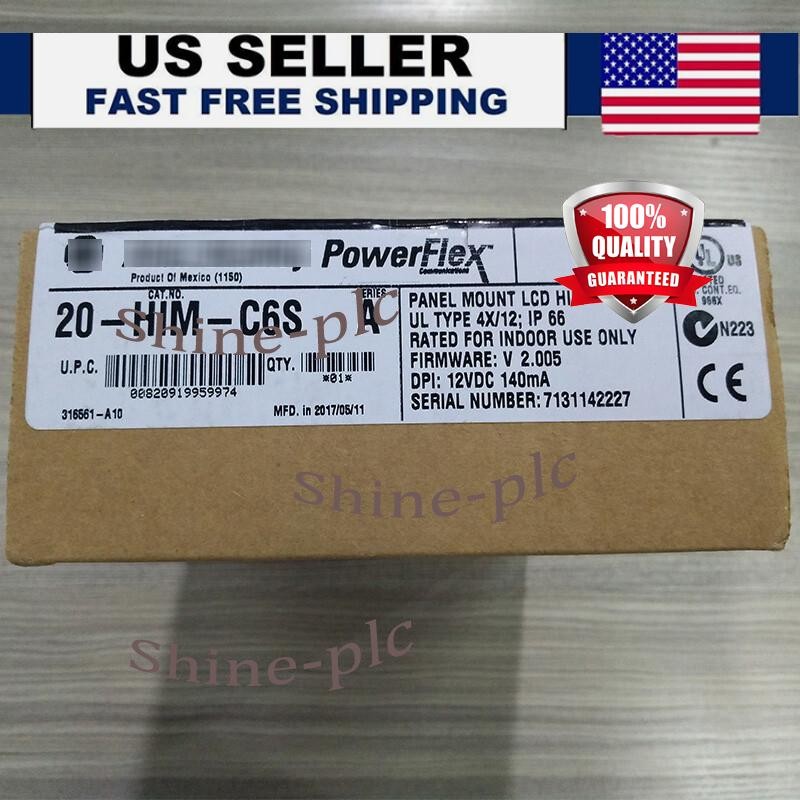 20-HIM-C6S Panel Mount LCD Motor Control 20HIMC6S New Allen-Bradley US Free Tax