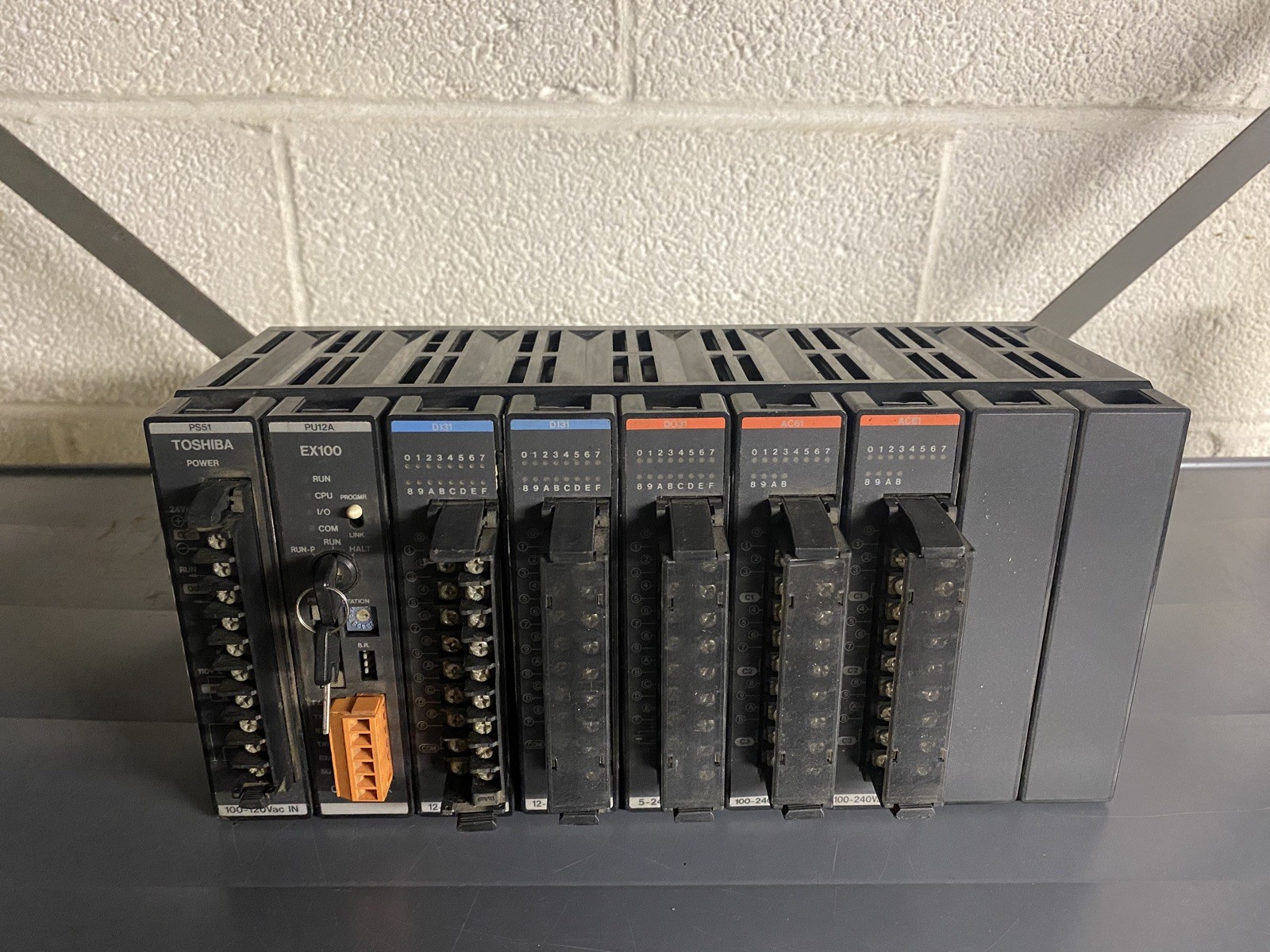 Toshiba EX10 UBB2 Rack with PS51, PU12A, two Dl31, DO31, two AC61