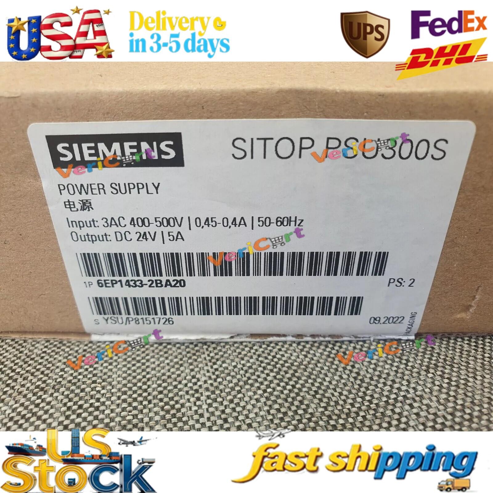 New Siemens 6EP1433-2BA20 SITOP PSU300S Stabilized Power Supply 6EP1 433-2BA20