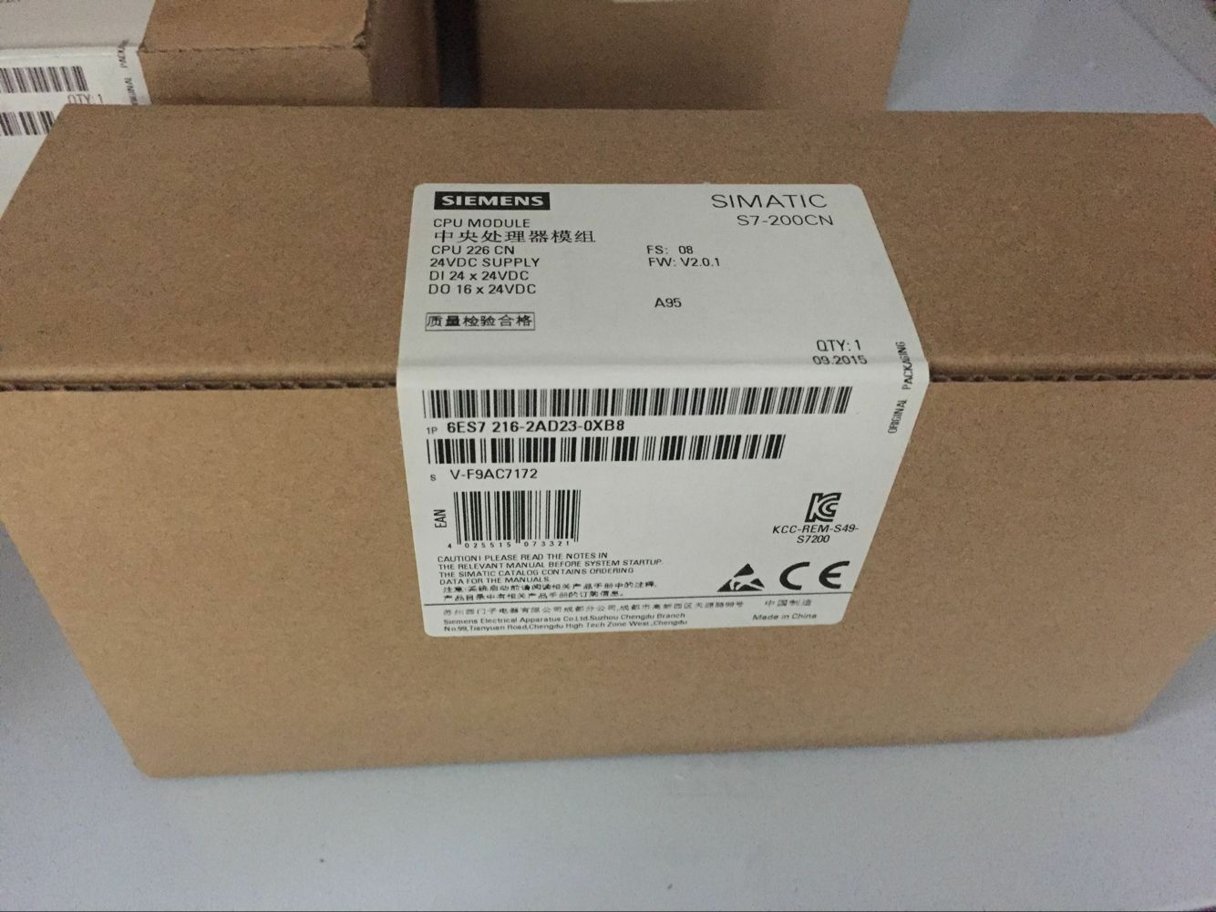 SIEMENS 6ES7216-2AD23-0XB8 CPU Module New One 6ES7 216-2AD23-0XB8