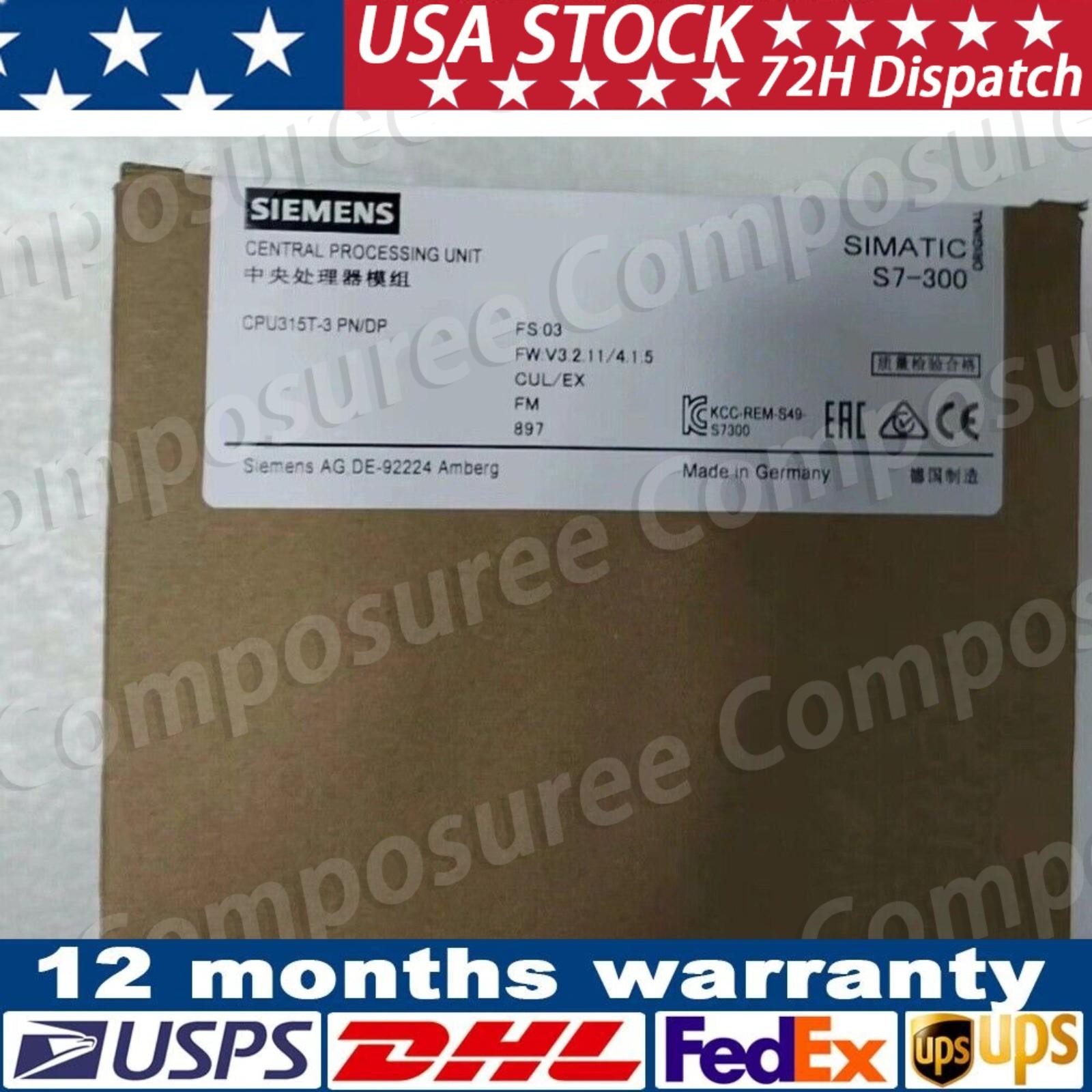 New Siemens 6ES7315-7TJ10-0AB0 S7-300 CPU 315T-3 PN/DP 6ES7 315-7TJ10-0AB0