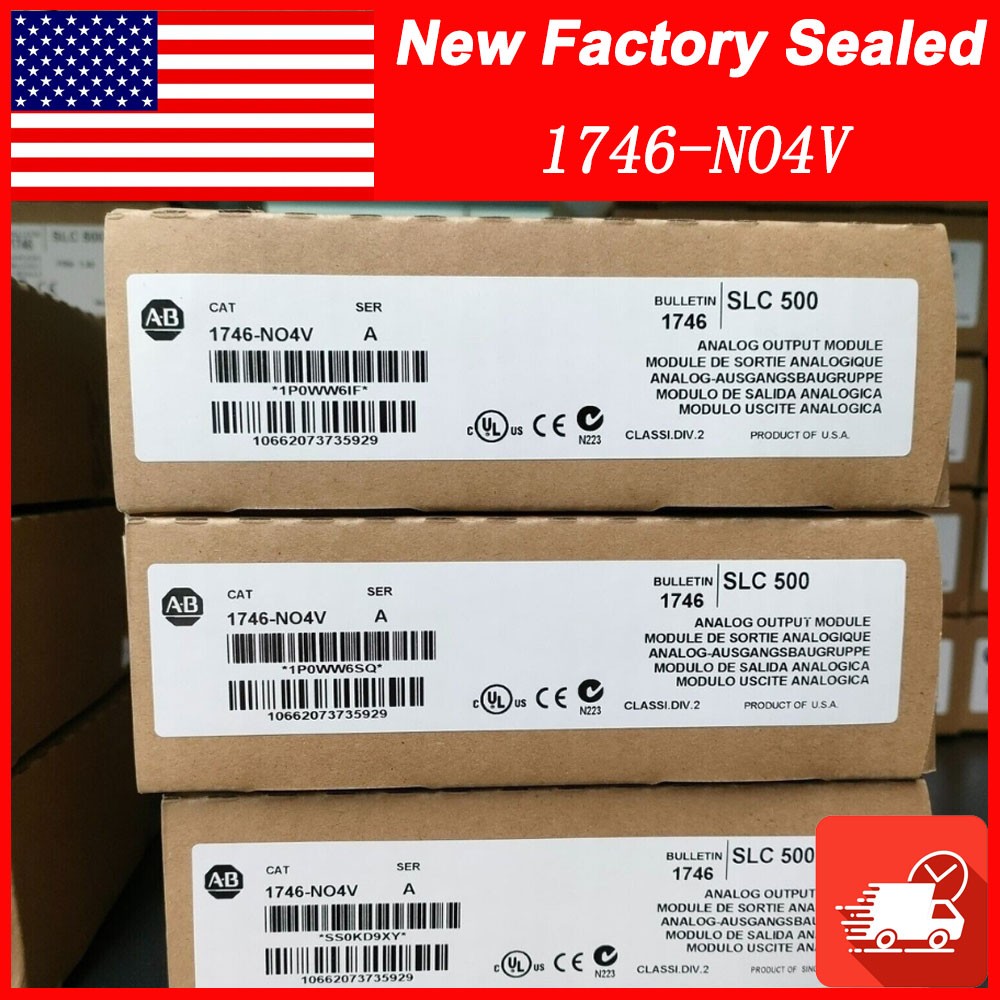 AB 1746-NO4V Ser A SLC 500 Analog Output Module (Factory Sealed)