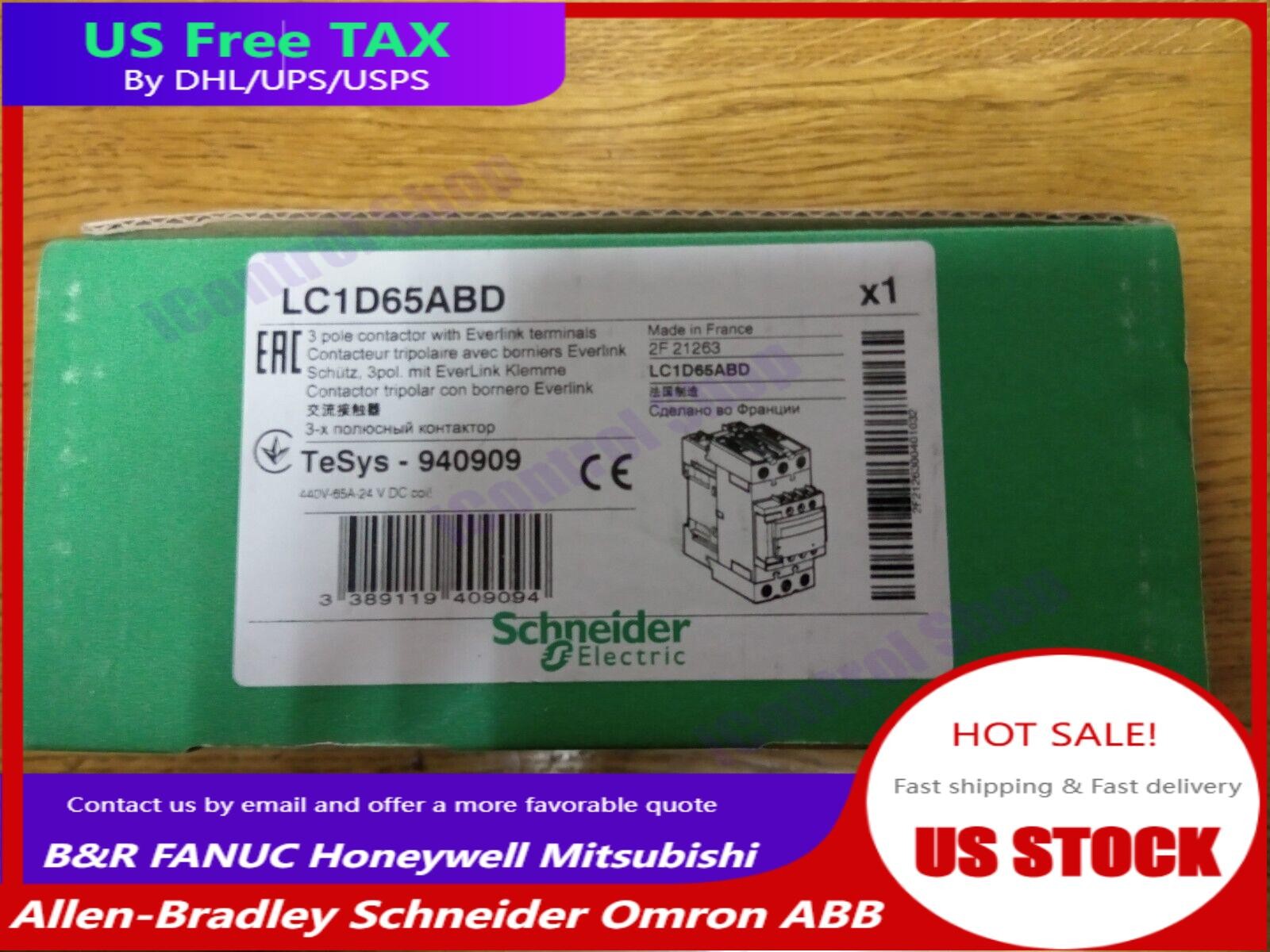 Schneider LC1D65ABD Contactor 65A New In Box Fast Shipping