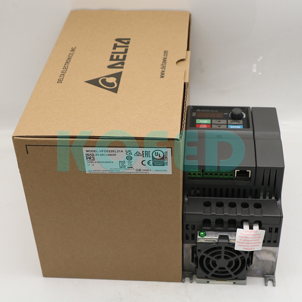 1PCS NEW Delta VFD022EL21A AC Drives, 3Hp, 230V Single Phase Input