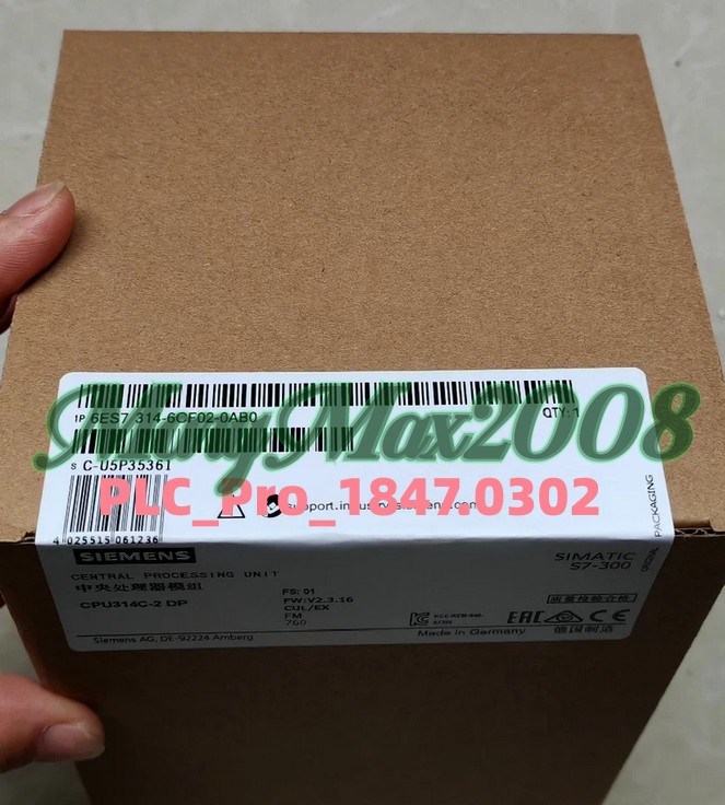 6ES7314-6CF02-0AB0 1PCS Brand New Siemens 6ES73146CF020AB0 Fast delivery