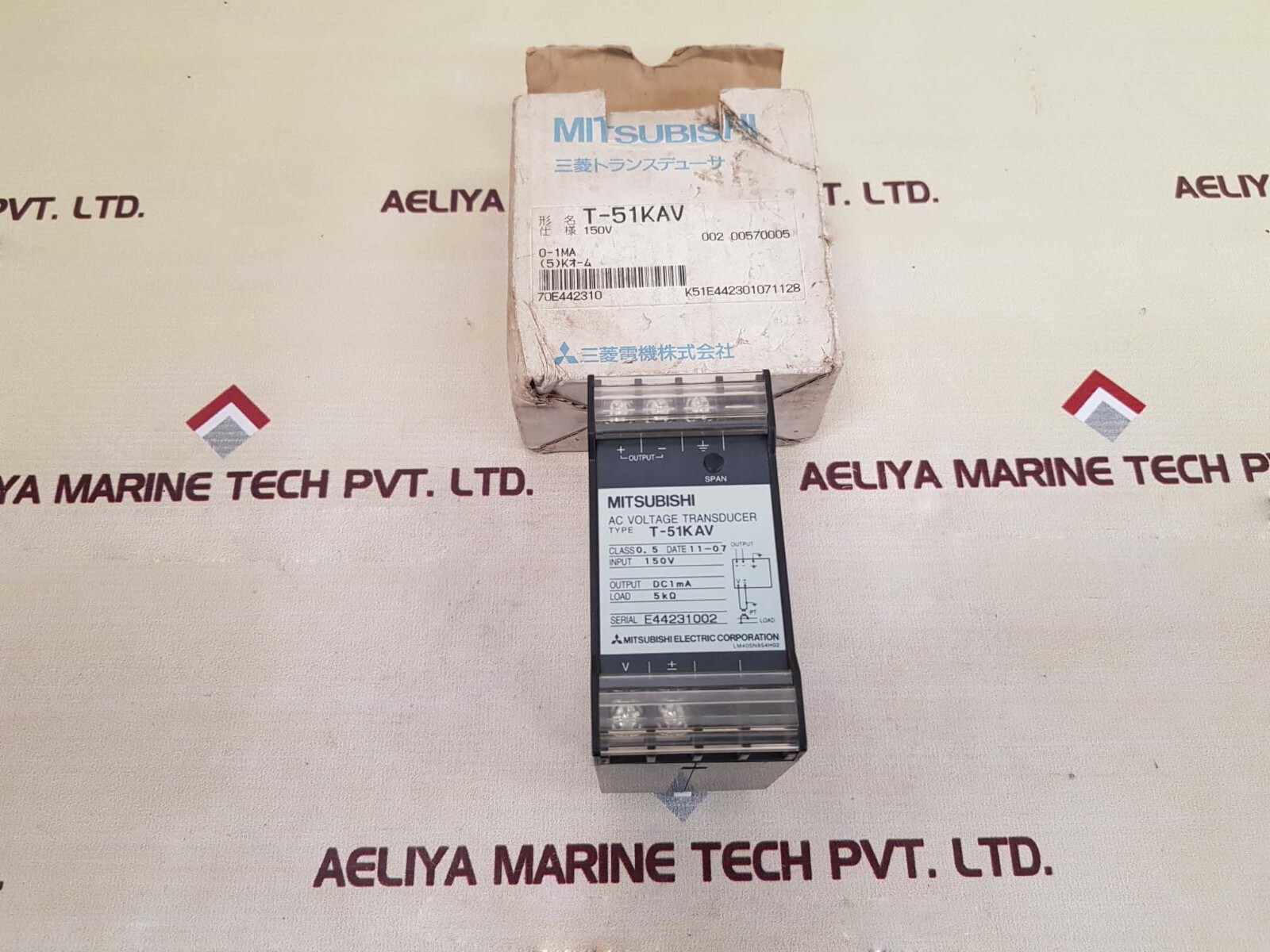 MITSUBISHI T-51KAV AC Voltage Transducer 150V DC1MA (Not Working)