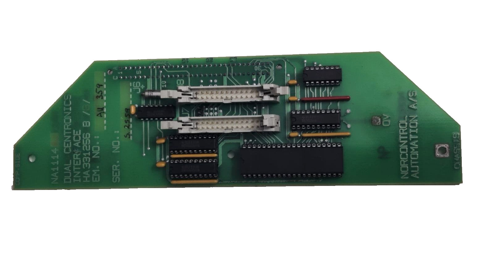 Norcontrol NA1114 Dual Centronics Interface Board HA 331256 B/B/