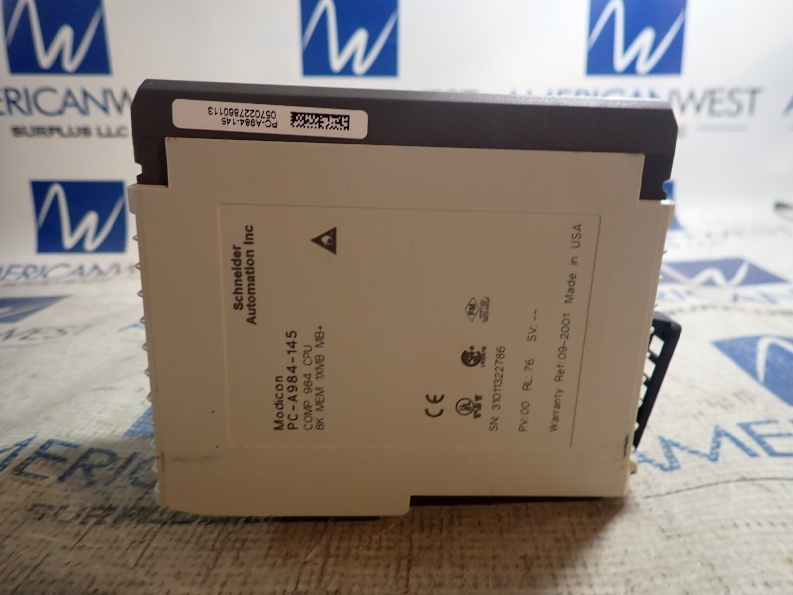 Schneider Automation MODICON PC-A984-145 COMP 984 CPU 8k MEM