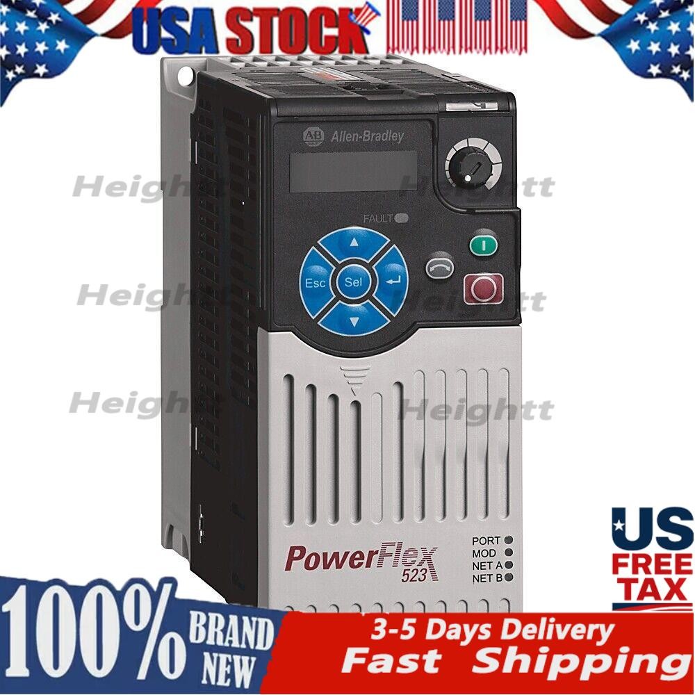 New Sealed Allen Bradley 25A-D1P4N104 /B PowerFlex 523 AC Drive 0.4kW !AB