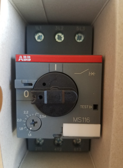 Original ABB Motor Starter MS116-2.5 (1.6-2.5A)