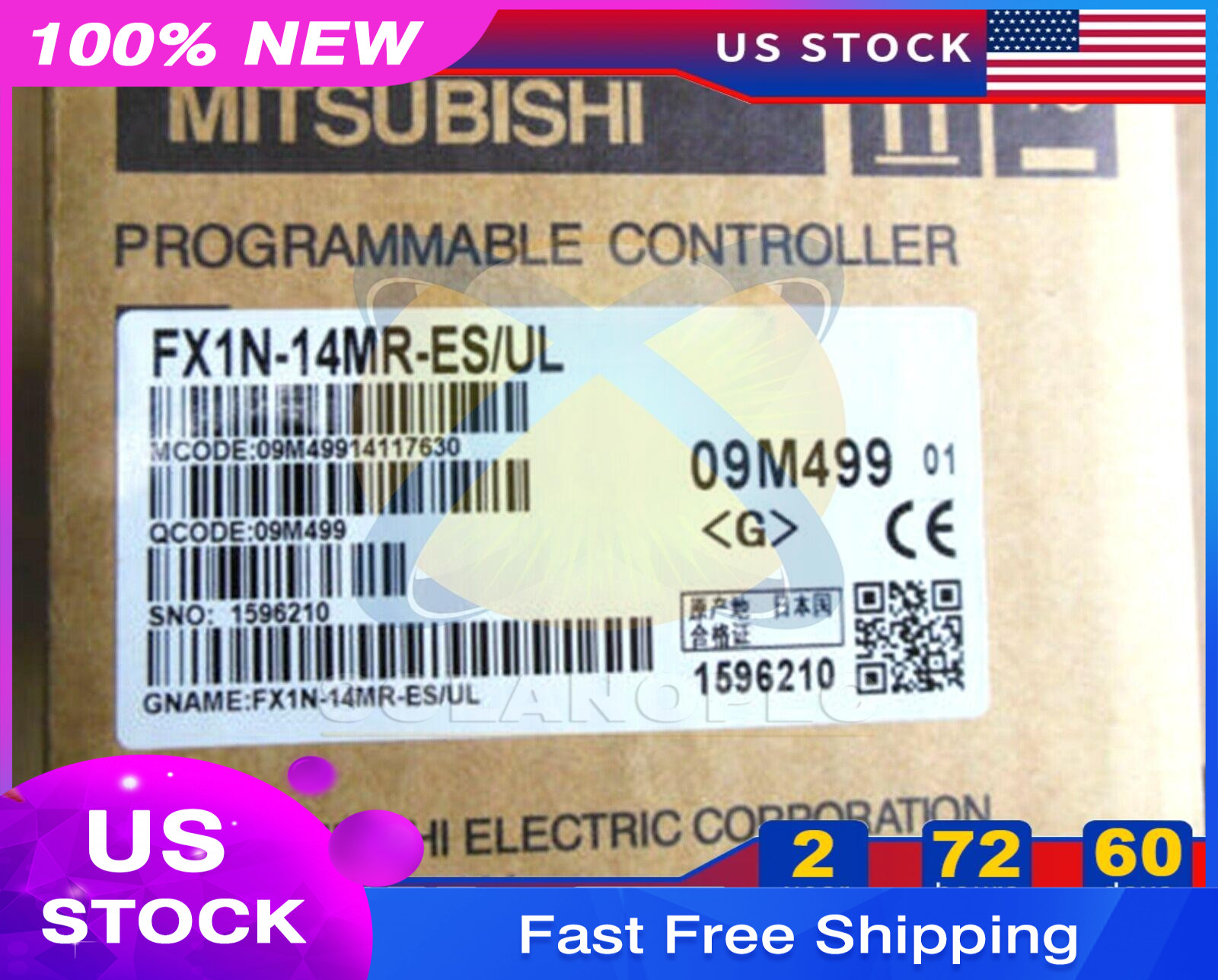 New MITSUBISHI FX1N-14MR-ES/UL Programmable Controller