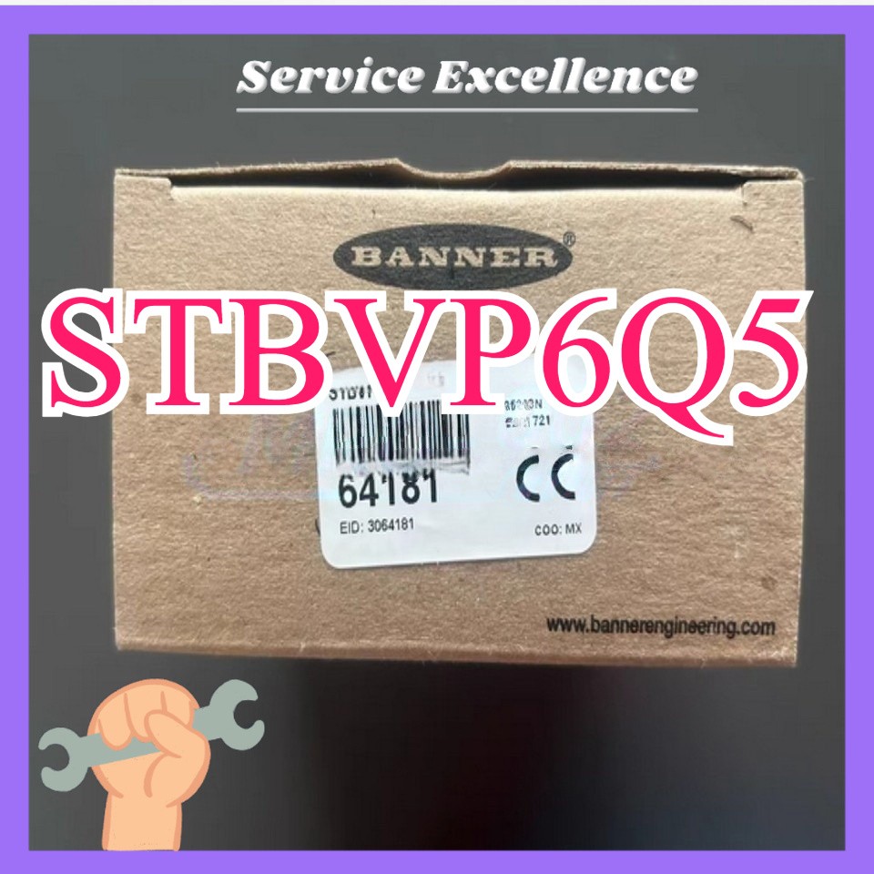 One New Banner STBVP6Q5 64181 with Box Self-check Touch Button Fast Shipping