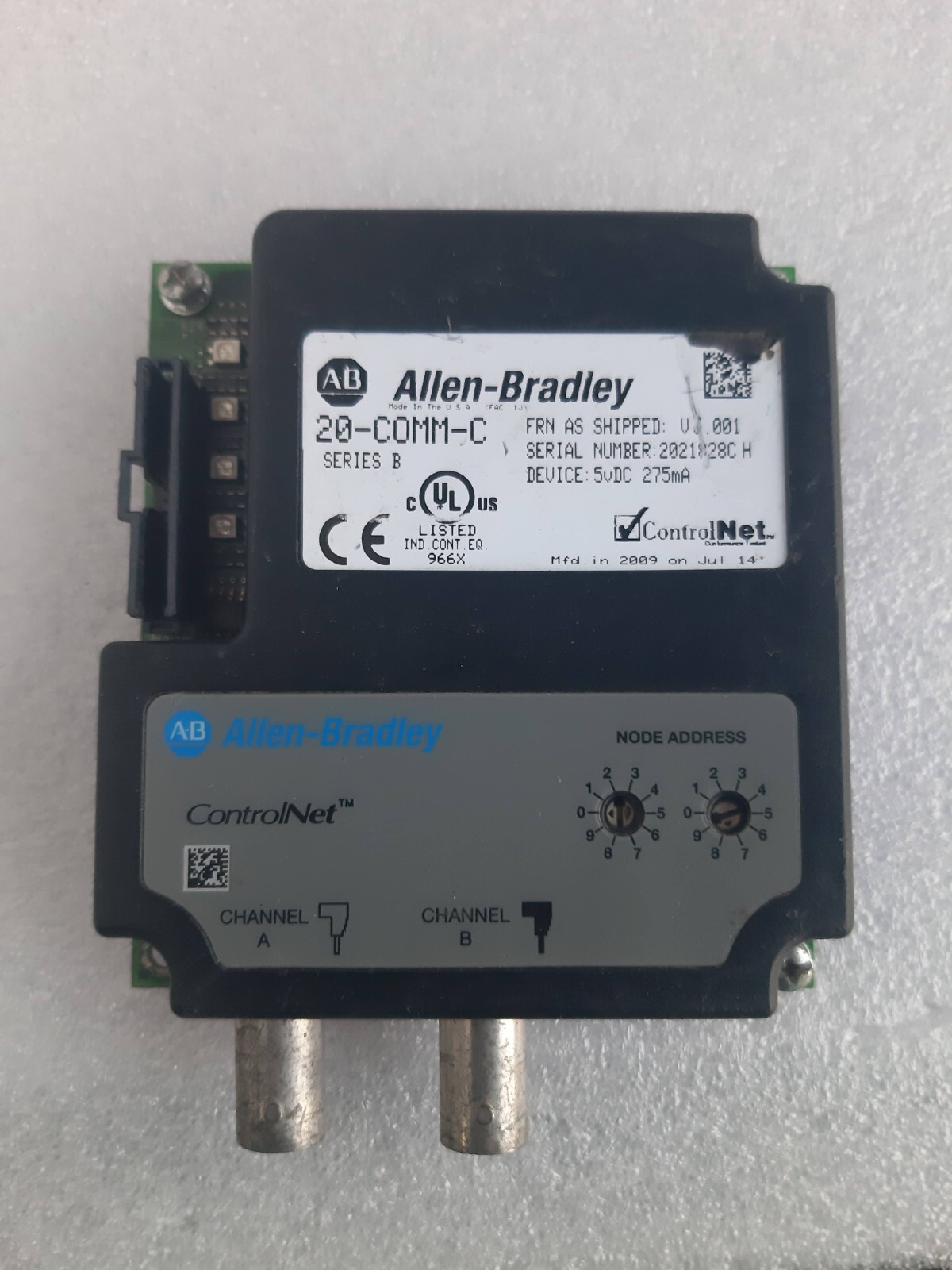 Allen Bradley 20-COMM-C Control net Adapter Ser. B