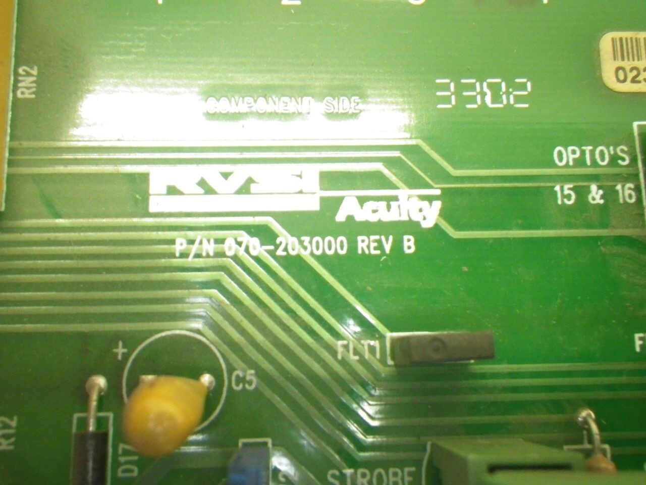 070-203000 rev:B Rvsi Acuity Plc Control Board(Used Tested)