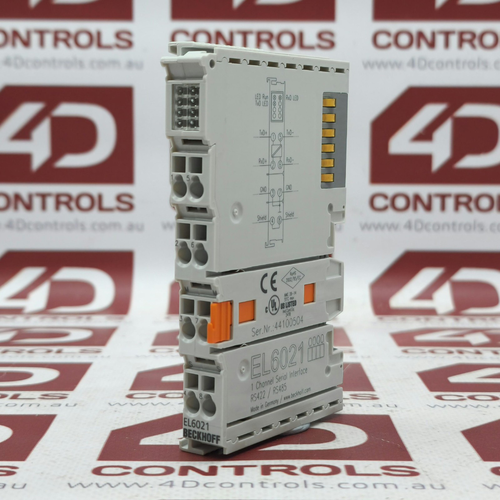 EL6021 | Beckhoff | Serial Interface, 1 Channel, 500V, 170mA, E Bus, Used