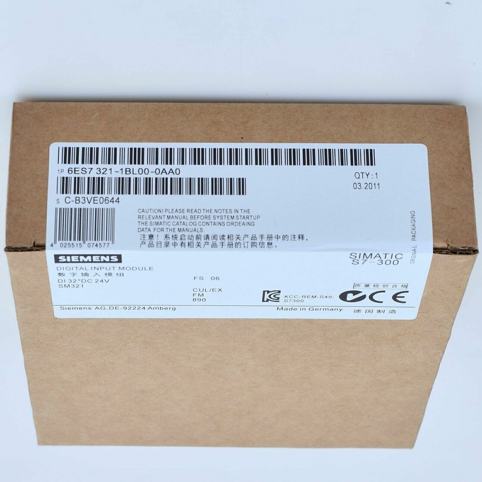 NEW IN BOX Siemens PLC Module 6ES7321-1BL00-0AA0 6ES7 321-1BL00-0AA0