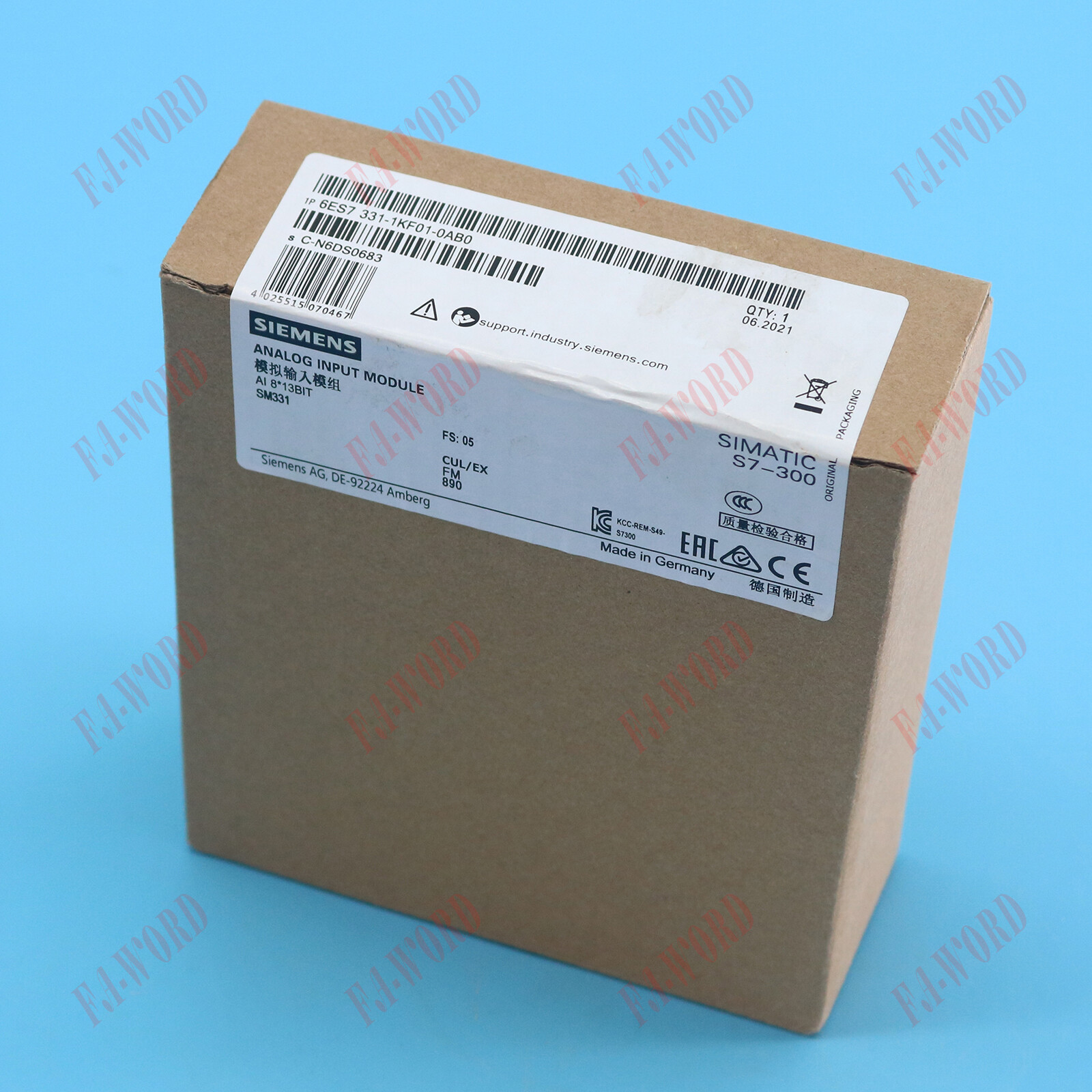1PC New Siemens 6ES7331-1KF01-0AB0 6ES7 331-1KF01-0AB0 PLC module Fast Shipping