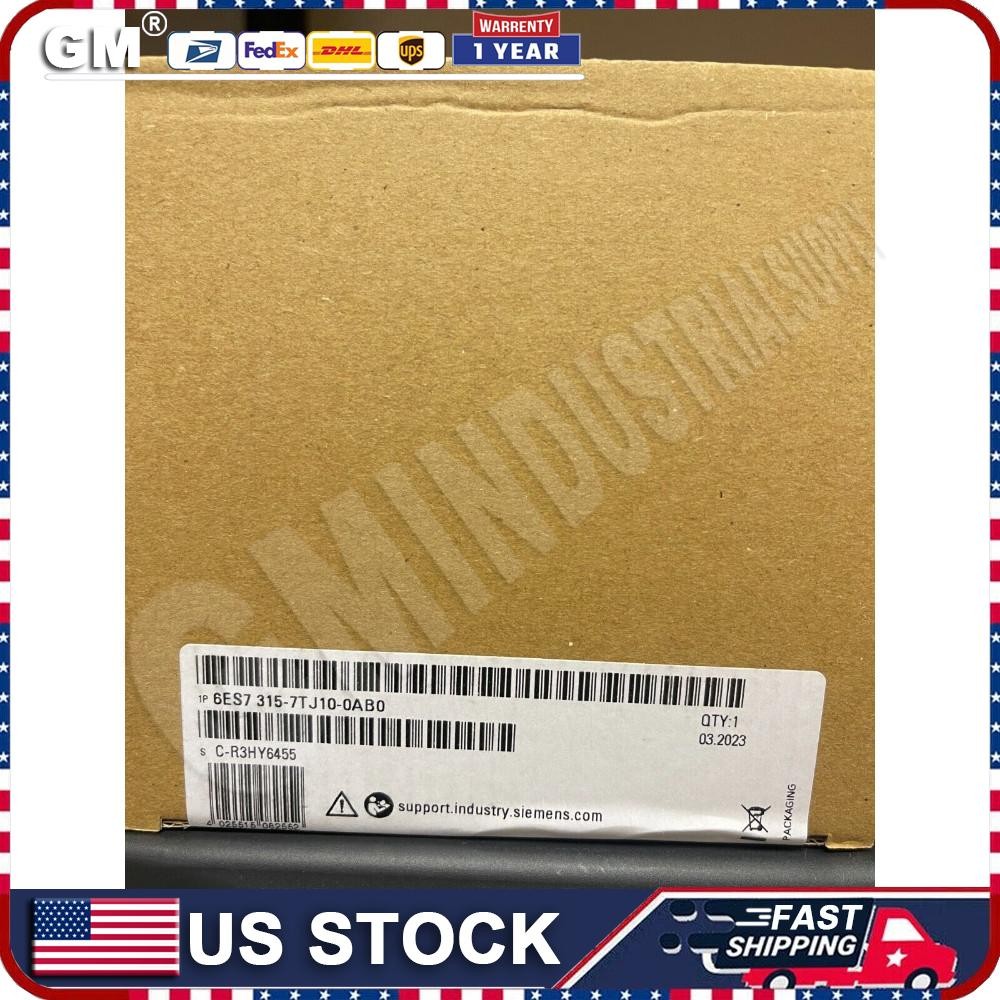 New Siemens 6ES7315-7TJ10-0AB0 6ES7 315-7TJ10-0AB0 S7-300 CPU 315T-3 PN/DP