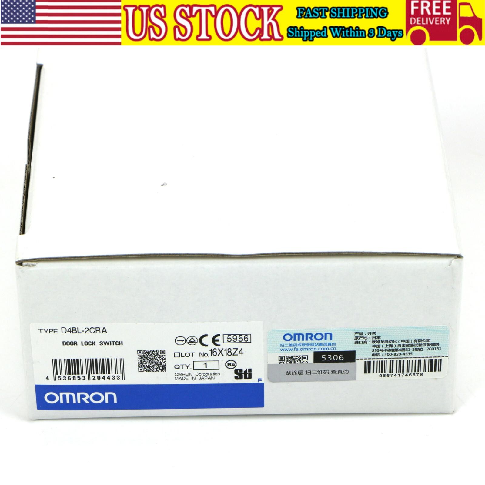 New In Box OMRON D4BL-2CRA Guard Lock Safety-door Switch