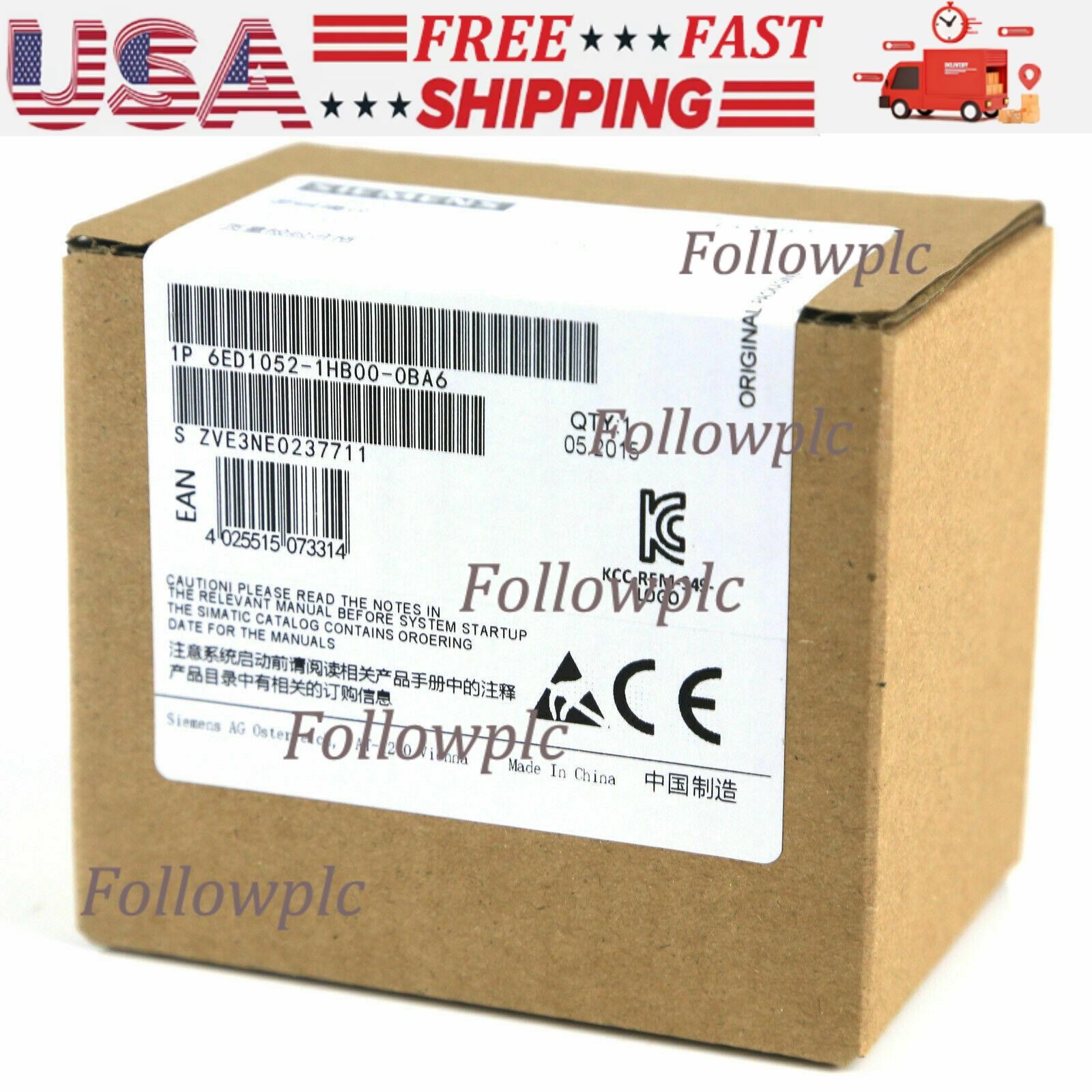 New Siemens 6ED1052-1HB00-0BA6 6ED10521HB000BA6 LOGO 24RC logic module