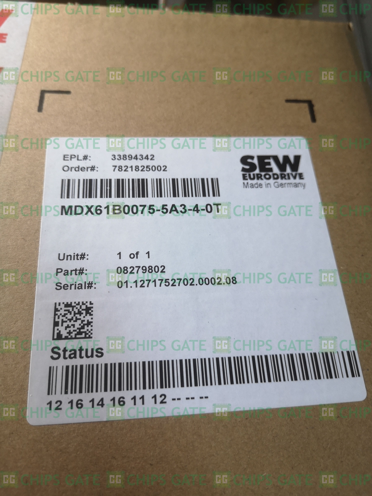 1PCS New Sew Eurodrive Inverter MDX61B0075-5A3-4-0T Fast Ship