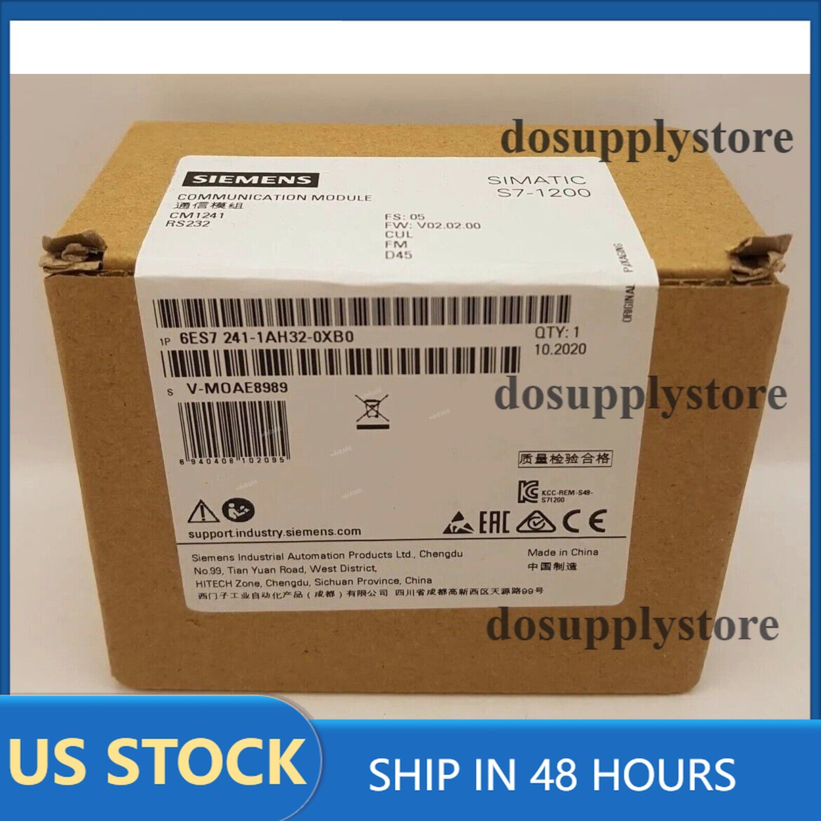 New Siemens 6ES7241-1AH32-0XB0 6ES7 241-1AH32-0XB0 SIMATIC S7-1200 CM 1241