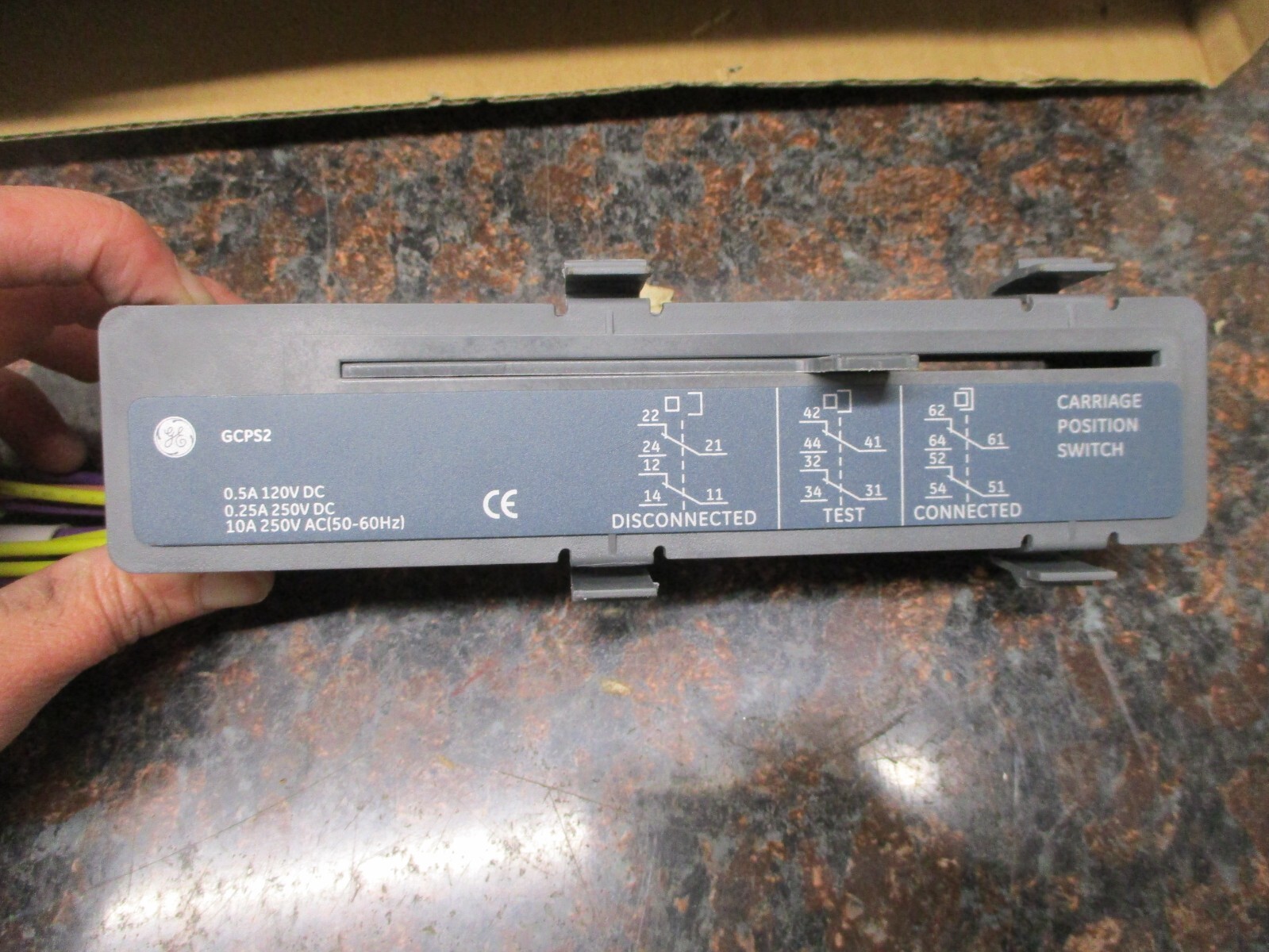 GE GCPS2 CARRIAGE POSITION SWITCH 0.5A 120VDC 0.25A 250VDC 10A 250VAC(50-60HZ)